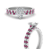 Load image into Gallery viewer, french-pave-pear-petite-pink-sapphire-wedding-ring-set-in-FD9918PEGSADRPIANGLE3-NL-WG-B1