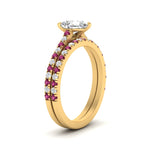 Load image into Gallery viewer, french-pave-pear-petite-pink-sapphire-wedding-ring-set-in-FD9918PEGSADRPIANGLE3-NL-YG-B1
