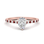 Load image into Gallery viewer, french-pave-pear-petite-ruby-engagement-ring-in-FD9918PERGRUDRANGLE3-NL-RG
