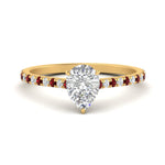 Load image into Gallery viewer, french-pave-pear-petite-ruby-engagement-ring-in-FD9918PERGRUDRANGLE3-NL-YG
