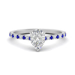 Load image into Gallery viewer, french-pave-pear-petite-sapphire-engagement-ring-in-FD9918PERGSABLANGLE3-NL-WG
