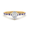 Load image into Gallery viewer, french-pave-pear-petite-sapphire-engagement-ring-in-FD9918PERGSABLANGLE3-NL-YG