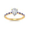 Load image into Gallery viewer, french-pave-pear-petite-sapphire-engagement-ring-in-FD9918PERGSABLANGLE3-NL-YG