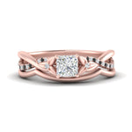 Load image into Gallery viewer, french-pave-princess-cut-contour-black-diamond-wedding-band-in-rose-gold-FD9986B1PRGBLACK-NL-RG