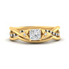 Load image into Gallery viewer, french-pave-princess-cut-contour-black-diamond-wedding-band-in-yellow-gold-FD9986B1PRGBLACK-NL-YG