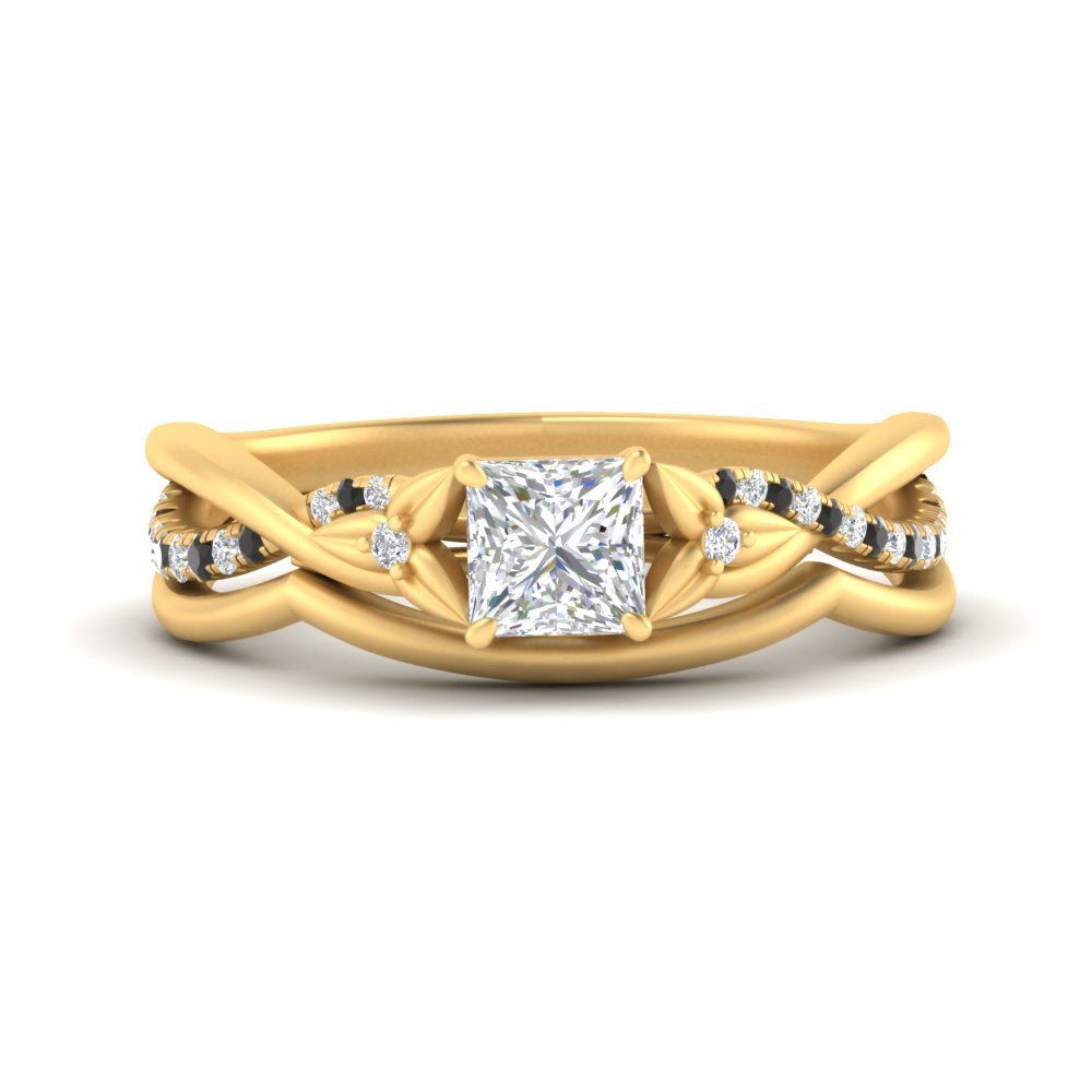 french-pave-princess-cut-contour-black-diamond-wedding-band-in-yellow-gold-FD9986B1PRGBLACK-NL-YG