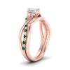 Load image into Gallery viewer, french-pave-princess-cut-contour-emerald-wedding-band-in-rose-gold-FD9986B1PRGEMGR-NL-RG