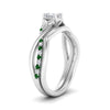 Load image into Gallery viewer, french-pave-princess-cut-contour-emerald-wedding-band-in-white-gold-FD9986B1PRGEMGR-NL-WG
