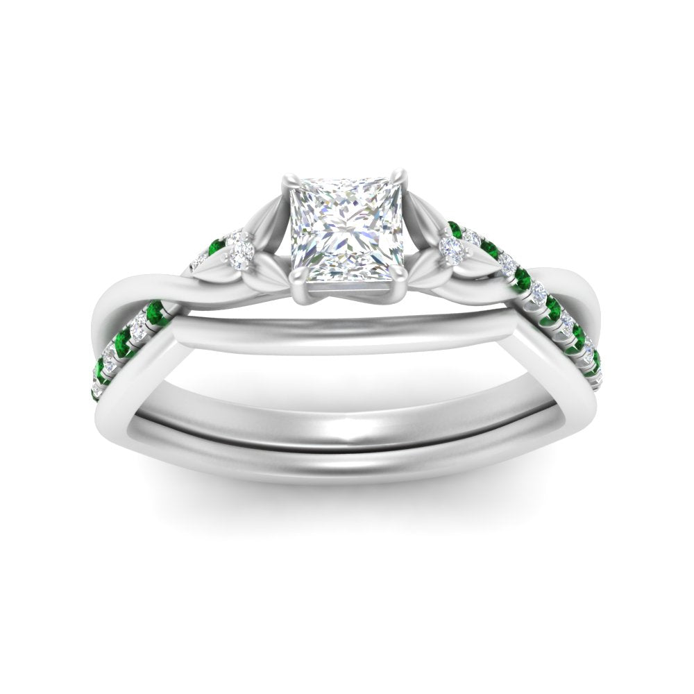 french-pave-princess-cut-contour-emerald-wedding-band-in-white-gold-FD9986B1PRGEMGR-NL-WG