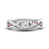 Load image into Gallery viewer, french-pave-princess-cut-contour-pink-sapphire-wedding-band-in-white-gold-FD9986B1PRGSADRPI-NL-WG