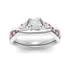 Load image into Gallery viewer, french-pave-princess-cut-contour-pink-sapphire-wedding-band-in-white-gold-FD9986B1PRGSADRPI-NL-WG