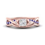Load image into Gallery viewer, french-pave-princess-cut-contour-sapphire-wedding-band-in-rose-gold-FD9986B1PRGSABL-NL-RG