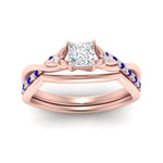 Load image into Gallery viewer, french-pave-princess-cut-contour-sapphire-wedding-band-in-rose-gold-FD9986B1PRGSABL-NL-RG