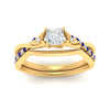 Load image into Gallery viewer, french-pave-princess-cut-contour-sapphire-wedding-band-in-yellow-gold-FD9986B1PRGSABL-NL-YG