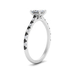 Load image into Gallery viewer, french-pave-princess-cut-petite-black-diamond-engagement-ring-in-FD9918PRRGBLACKANGLE3-NL-WG
