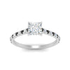Load image into Gallery viewer, french-pave-princess-cut-petite-black-diamond-engagement-ring-in-FD9918PRRGBLACKANGLE3-NL-WG