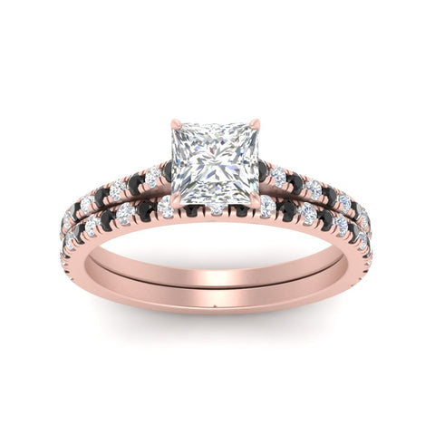 french-pave-princess-cut-petite-black-diamond-wedding-ring-set-in-FD9918PRGBLACKANGLE3-NL-RG-B1