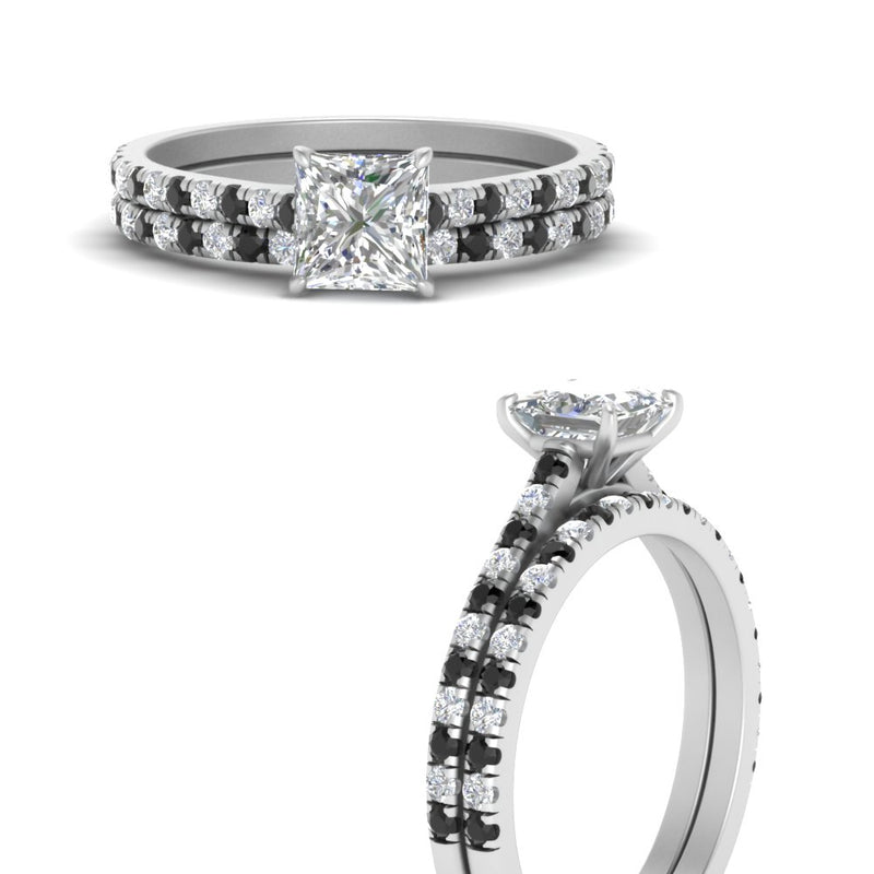 french-pave-princess-cut-petite-black-diamond-wedding-ring-set-in-FD9918PRGBLACKANGLE3-NL-WG-B1