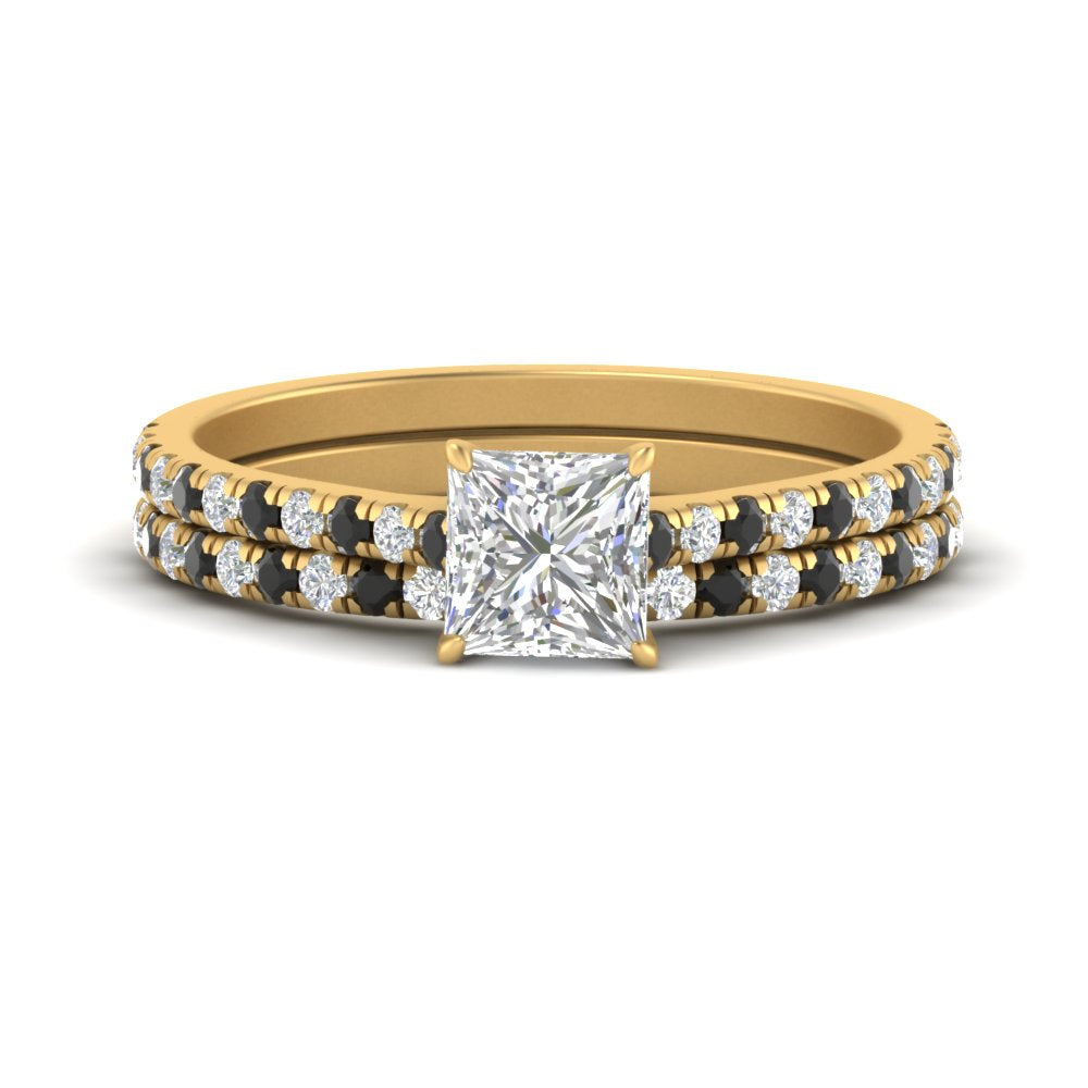 french-pave-princess-cut-petite-black-diamond-wedding-ring-set-in-FD9918PRGBLACKANGLE3-NL-YG-B1