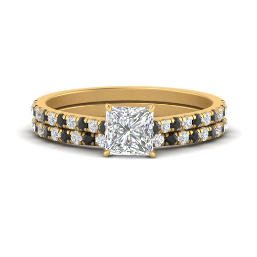 french-pave-princess-cut-petite-black-diamond-wedding-ring-set-in-FD9918PRGBLACKANGLE3-NL-YG-B1