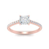 Load image into Gallery viewer, french-pave-princess-cut-petite-diamond-engagement-ring-in-FD9918PRRANGLE3-NL-RG