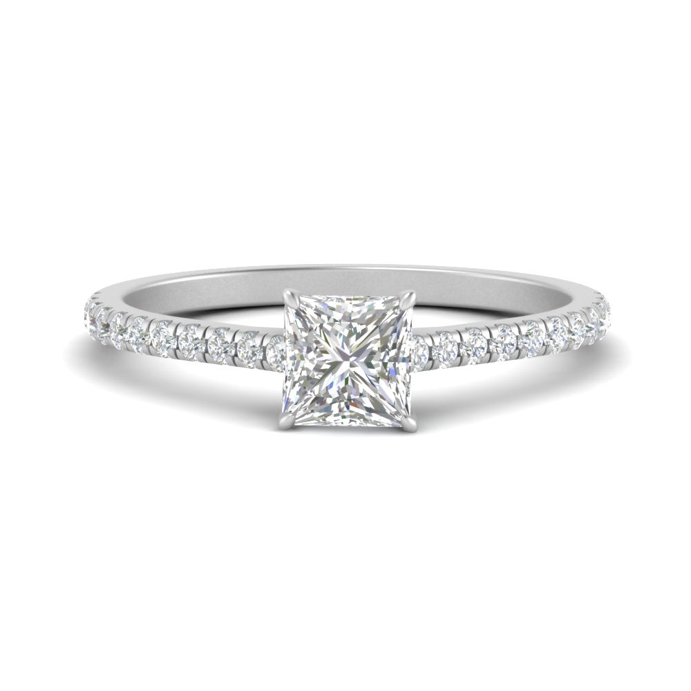 french-pave-princess-cut-petite-diamond-engagement-ring-in-FD9918R