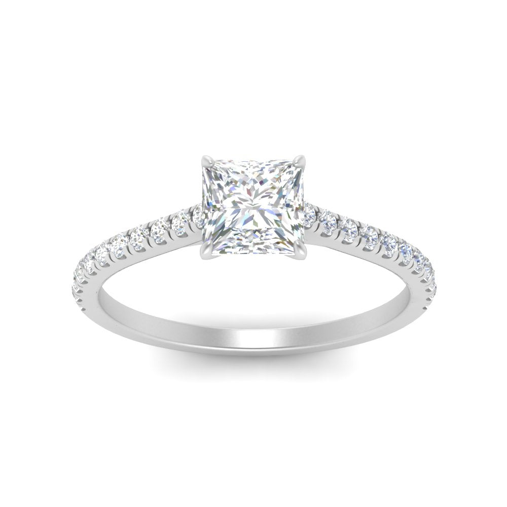 french-pave-princess-cut-petite-diamond-engagement-ring-in-FD9918R