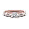 Load image into Gallery viewer, french-pave-princess-cut-petite-diamond-wedding-ring-set-in-FD9918PRANGLE3-NL-RG-B1