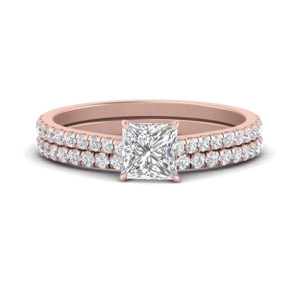 french-pave-princess-cut-petite-diamond-wedding-ring-set-in-FD9918PRANGLE3-NL-RG-B1