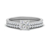 Load image into Gallery viewer, french-pave-princess-cut-petite-diamond-wedding-ring-set-in-FD9918PRANGLE3-NL-WG-B1