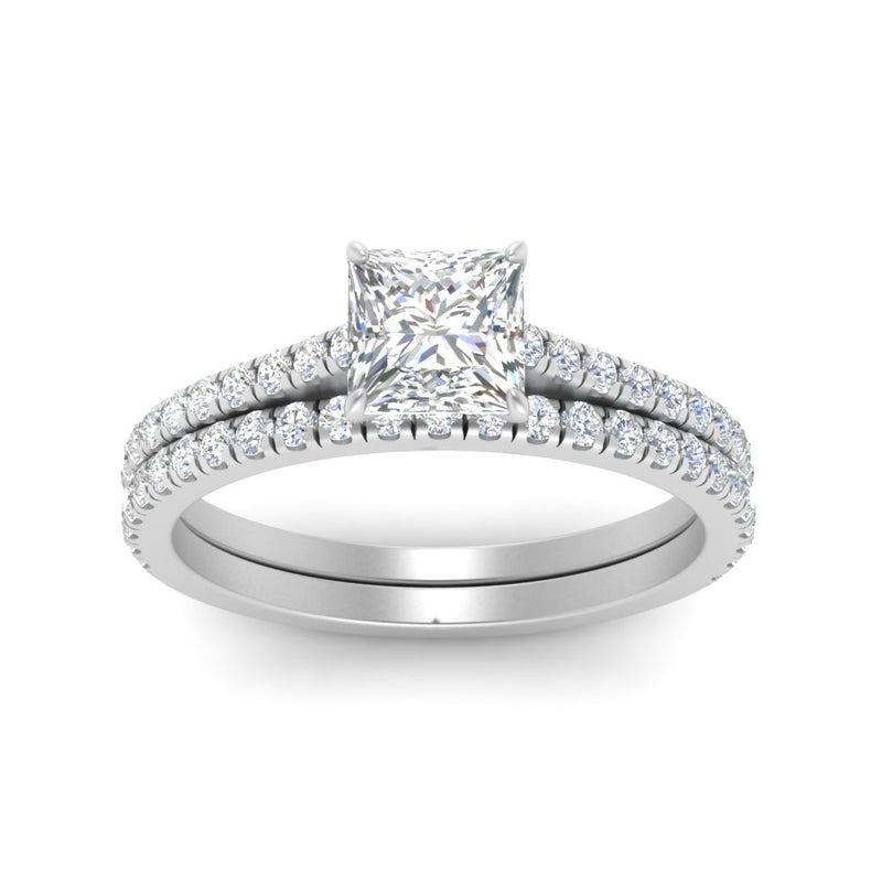 french-pave-princess-cut-petite-diamond-wedding-ring-set-in-FD9918PRANGLE3-NL-WG-B1