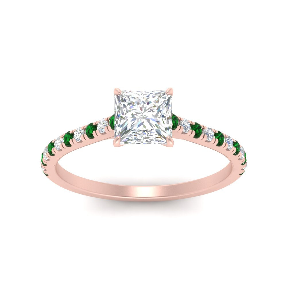 french-pave-princess-cut-petite-emerald-engagement-ring-in-FD9918PRRGEMGRANGLE3-NL-RG