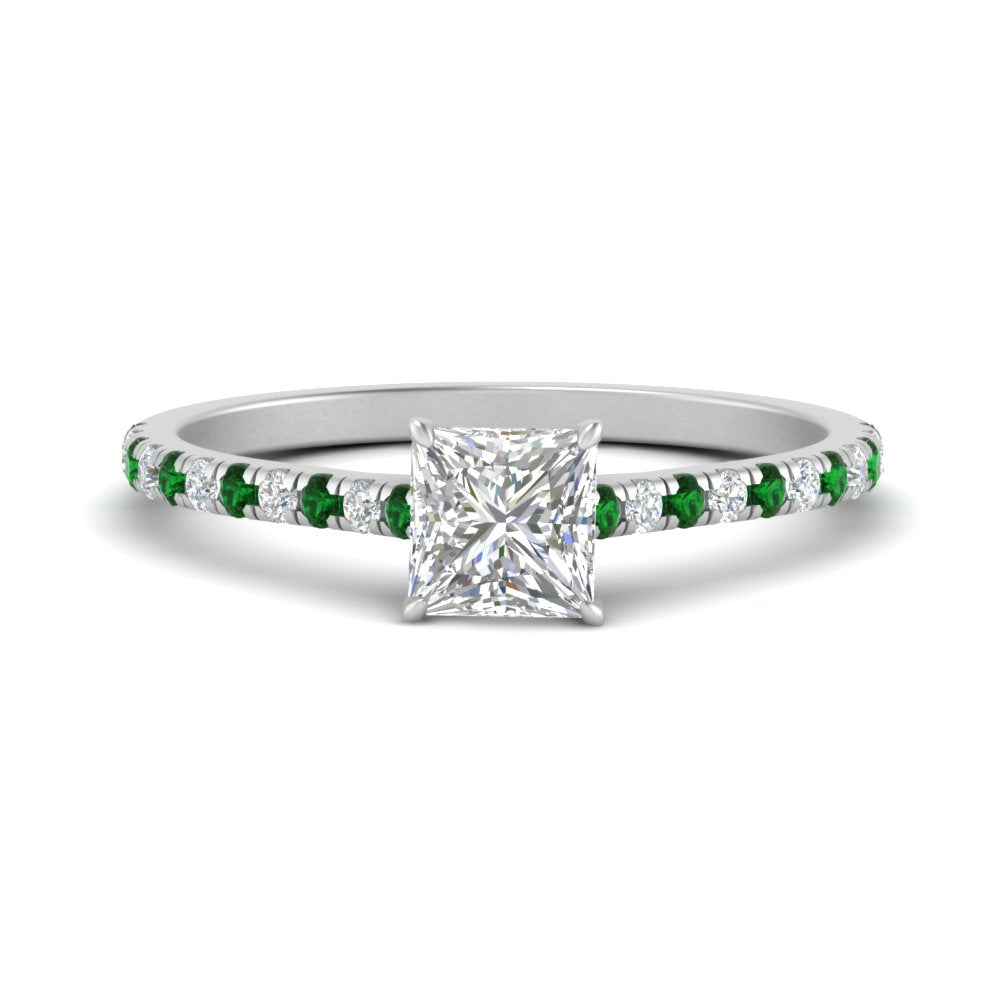 french-pave-princess-cut-petite-emerald-engagement-ring-in-FD9918PRRGEMGRANGLE3-NL-WG