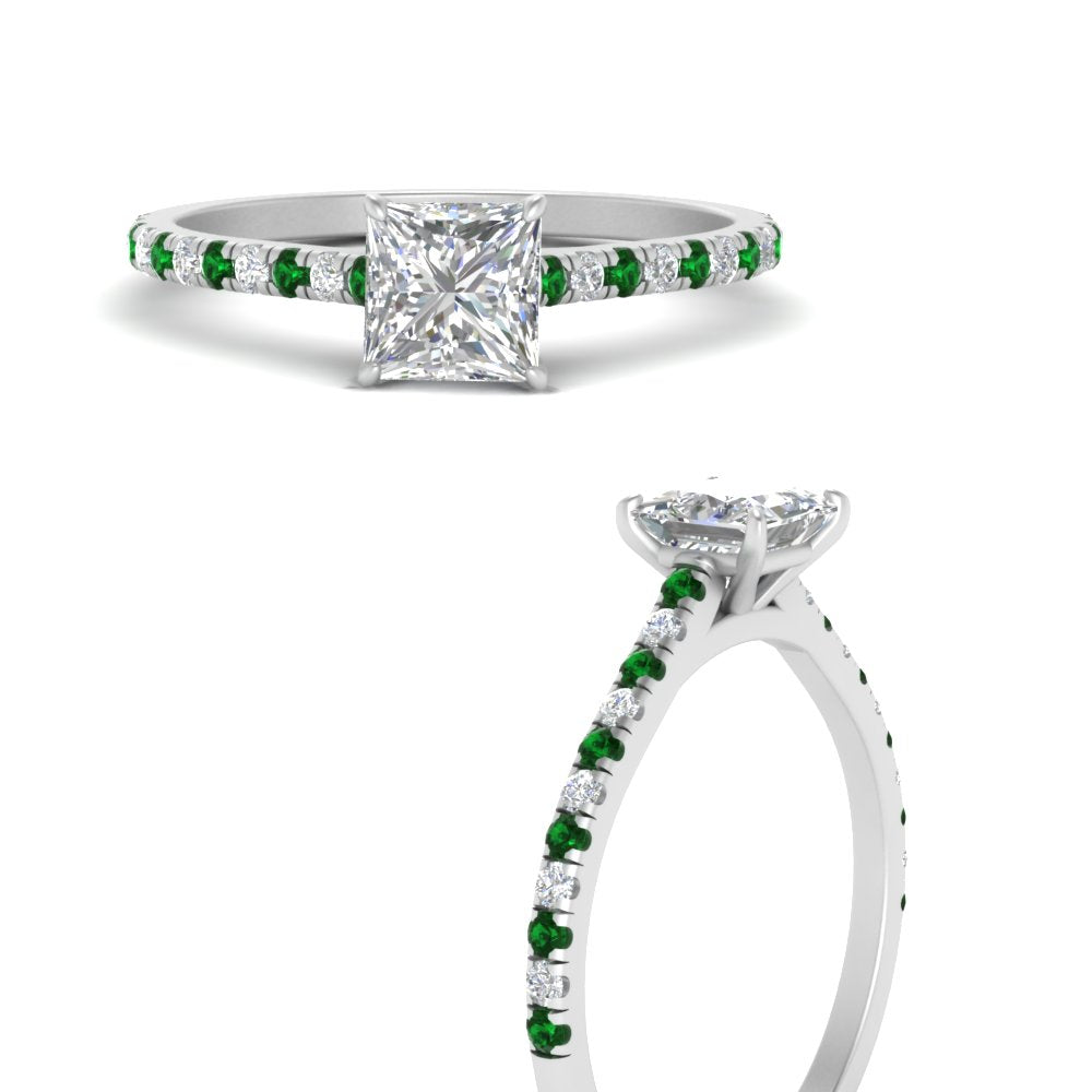 french-pave-princess-cut-petite-emerald-engagement-ring-in-FD9918PRRGEMGRANGLE3-NL-WG