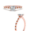 Load image into Gallery viewer, french-pave-princess-cut-petite-orange-sapphire-engagement-ring-in-FD9918PRRGSAORANGLE3-NL-RG