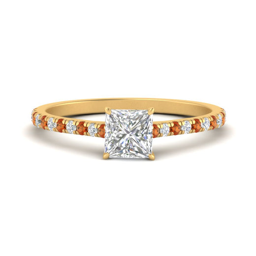 french-pave-princess-cut-petite-orange-sapphire-engagement-ring-in-FD9918PRRGSAORANGLE3-NL-YG