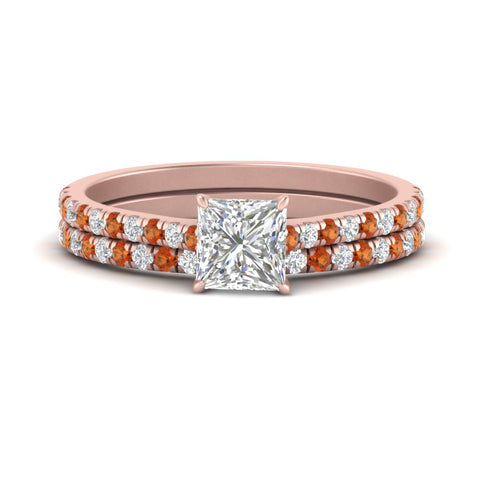 french-pave-princess-cut-petite-orange-sapphire-wedding-ring-set-in-FD9918PRGSAORANGLE3-NL-RG-B1