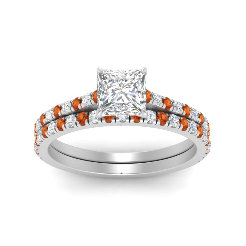 french-pave-princess-cut-petite-orange-sapphire-wedding-ring-set-in-FD9918PRGSAORANGLE3-NL-WG-B1