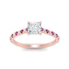Load image into Gallery viewer, french-pave-princess-cut-petite-pink-sapphire-engagement-ring-in-FD9918PRRGSADRPIANGLE3-NL-RG