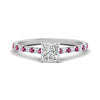 Load image into Gallery viewer, french-pave-princess-cut-petite-pink-sapphire-engagement-ring-in-FD9918PRRGSADRPIANGLE3-NL-WG