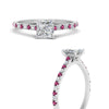 Load image into Gallery viewer, french-pave-princess-cut-petite-pink-sapphire-engagement-ring-in-FD9918PRRGSADRPIANGLE3-NL-WG
