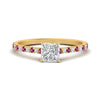 Load image into Gallery viewer, french-pave-princess-cut-petite-pink-sapphire-engagement-ring-in-FD9918PRRGSADRPIANGLE3-NL-YG