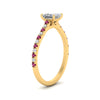 Load image into Gallery viewer, french-pave-princess-cut-petite-pink-sapphire-engagement-ring-in-FD9918PRRGSADRPIANGLE3-NL-YG