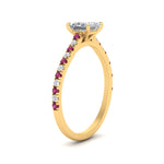 Load image into Gallery viewer, french-pave-princess-cut-petite-pink-sapphire-engagement-ring-in-FD9918PRRGSADRPIANGLE3-NL-YG
