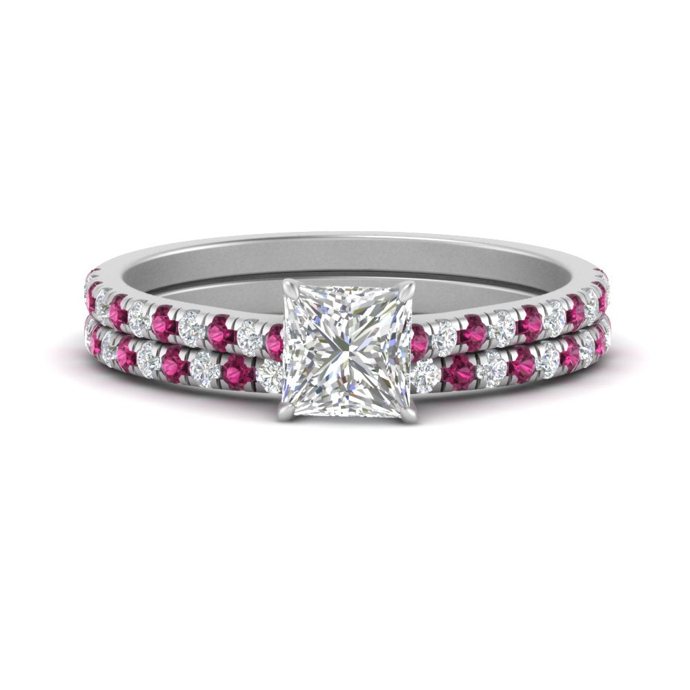 french-pave-princess-cut-petite-pink-sapphire-wedding-ring-set-in-FD9918PRGSADRPIANGLE3-NL-WG-B1