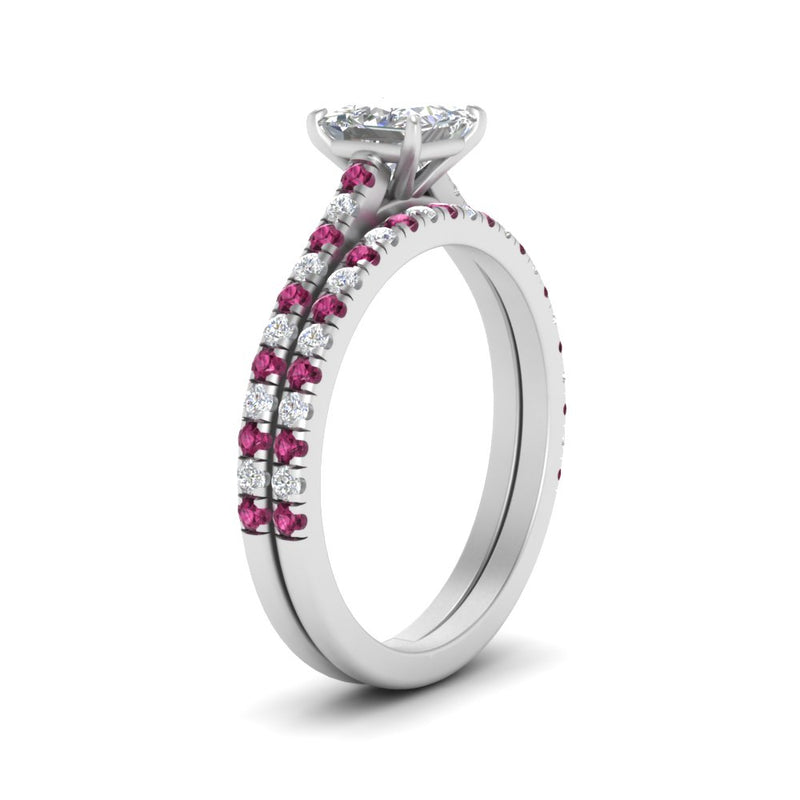 french-pave-princess-cut-petite-pink-sapphire-wedding-ring-set-in-FD9918PRGSADRPIANGLE3-NL-WG-B1