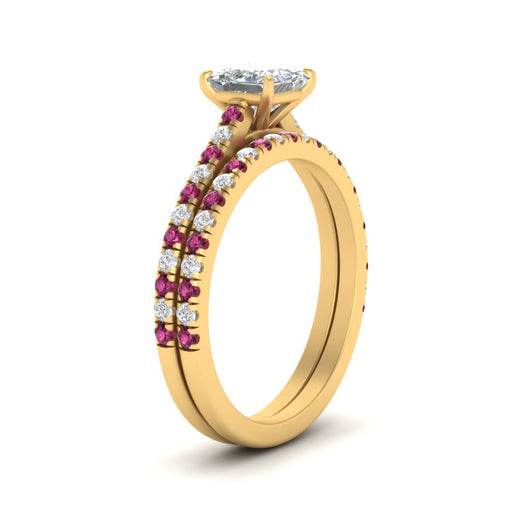 french-pave-princess-cut-petite-pink-sapphire-wedding-ring-set-in-FD9918PRGSADRPIANGLE3-NL-YG-B1