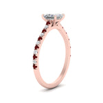 Load image into Gallery viewer, french-pave-princess-cut-petite-ruby-engagement-ring-in-FD9918PRRGRUDRANGLE3-NL-RG
