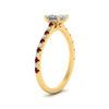 Load image into Gallery viewer, french-pave-princess-cut-petite-ruby-engagement-ring-in-FD9918PRRGRUDRANGLE3-NL-YG