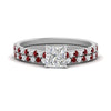 Load image into Gallery viewer, french-pave-princess-cut-petite-ruby-wedding-ring-set-in-FD9918PRGRUDRANGLE3-NL-WG-B1
